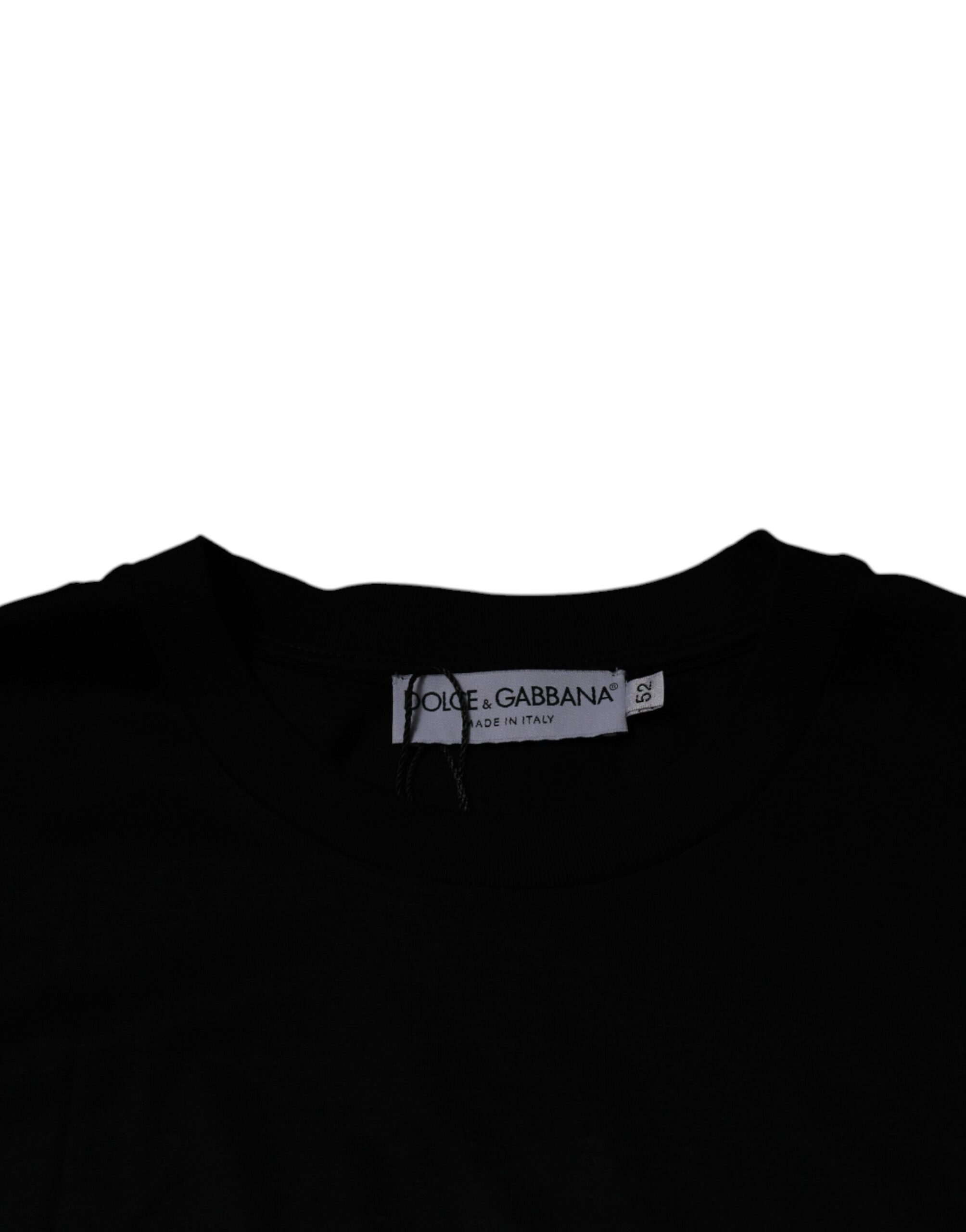 Dolce & Gabbana Black Crew Neck Short Sleeve T-shirt - Image 6