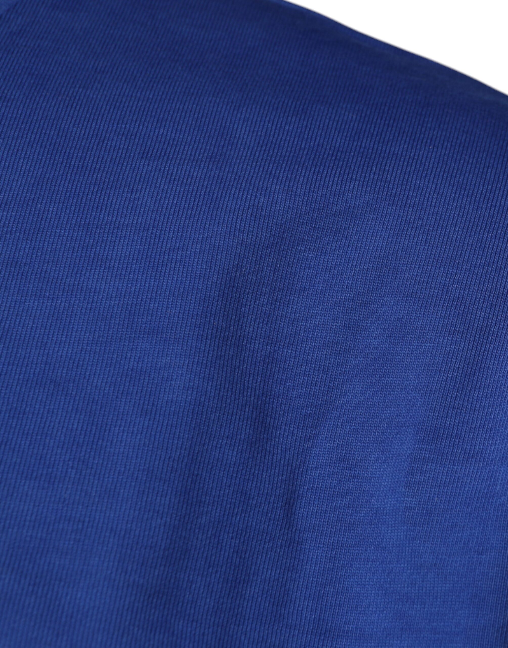 Dolce & Gabbana Blue Graphic Print Cotton Crew Neck T-shirt - Image 4