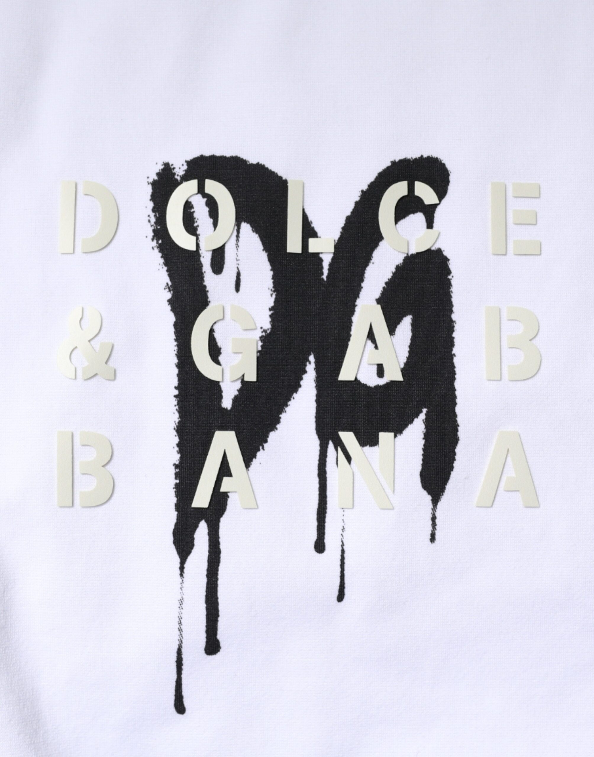 Dolce & Gabbana White DG Logo Cotton Crew Neck T-shirt - Image 7