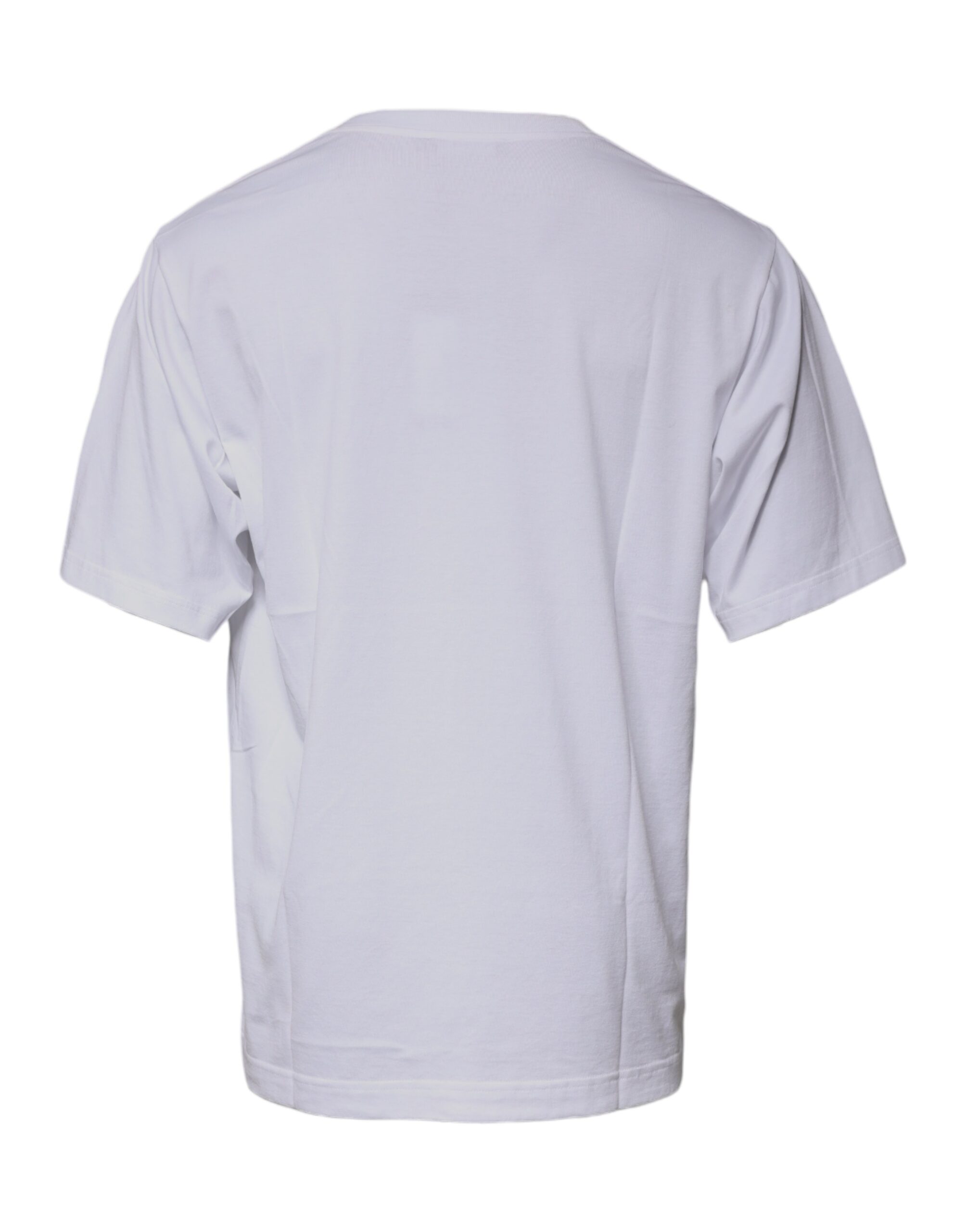 Dolce & Gabbana White DG Milano Cotton Crew Neck T-shirt - Image 5