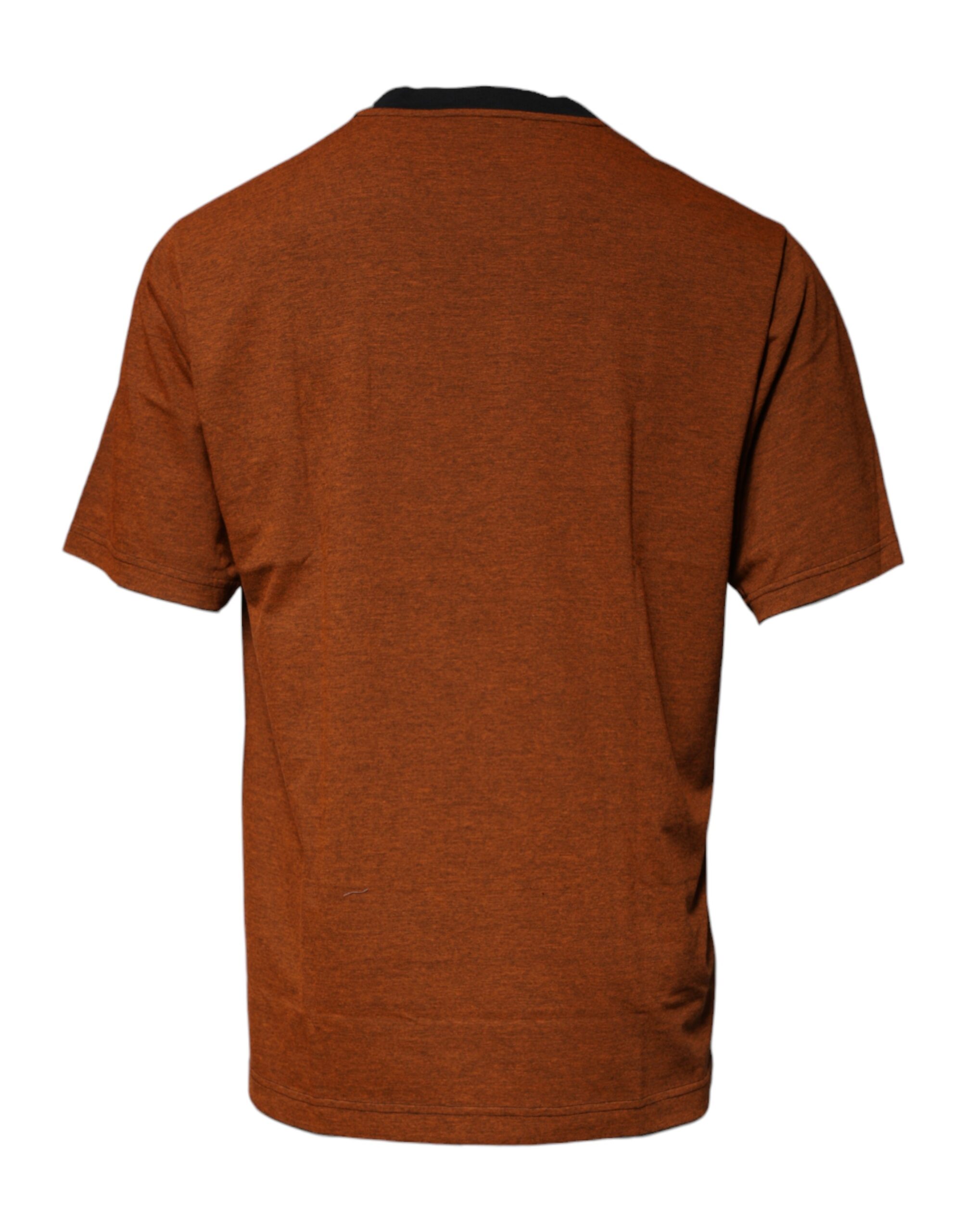 Dolce & Gabbana Brown DG Logo Cotton Crew Neck T-shirt - Image 5