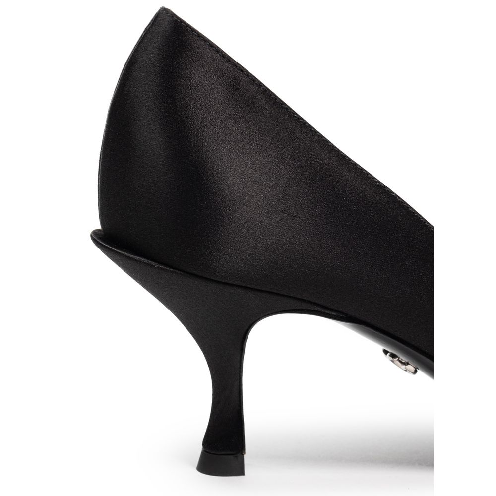Dolce & Gabbana Black Viscose Pump - Image 5