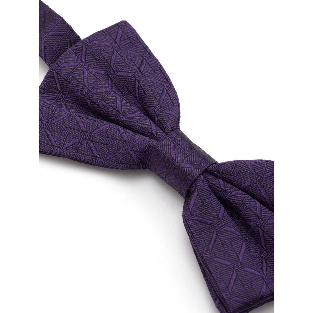 Dolce & Gabbana Purple Silk Bowty - Image 2