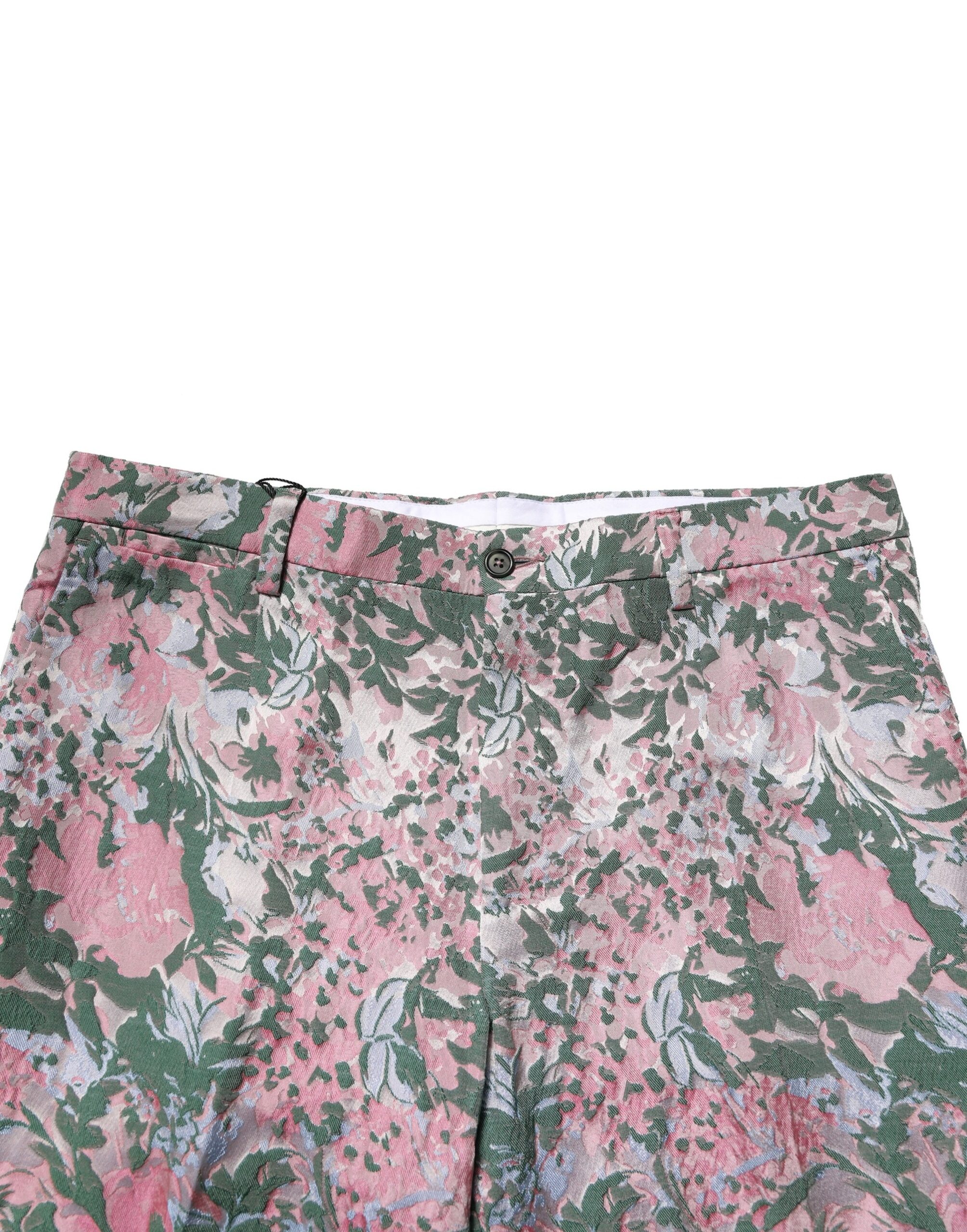 Dolce & Gabbana Multicolor Floral Jacquard Pants - Image 5