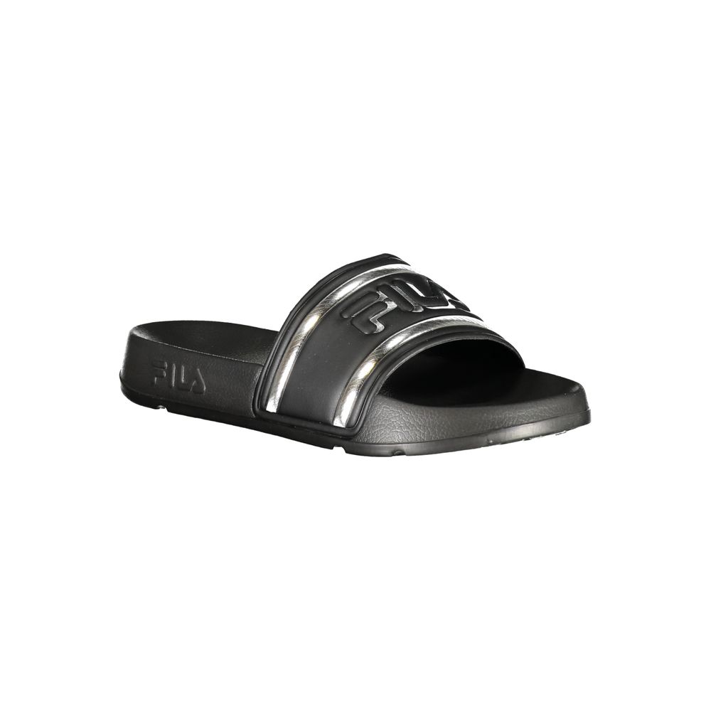 Fila Black Polyurethane Women's Slipper - Image 2
