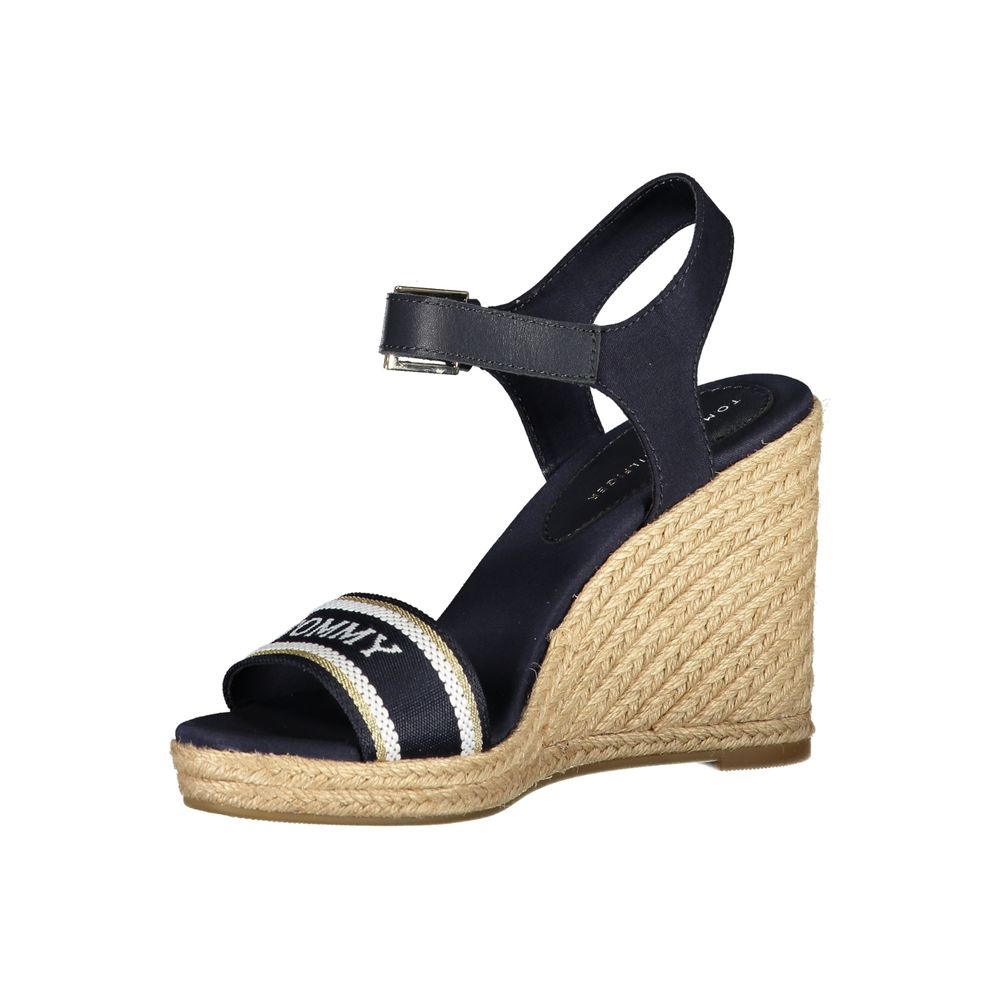 Tommy Hilfiger Blue Leather Women's Wedge Sandal - Image 3