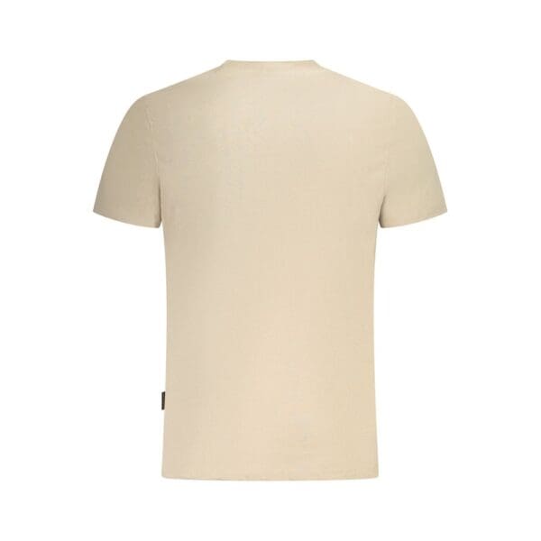 Napapijri Beige Cotton Men T-Shirt - Image 2