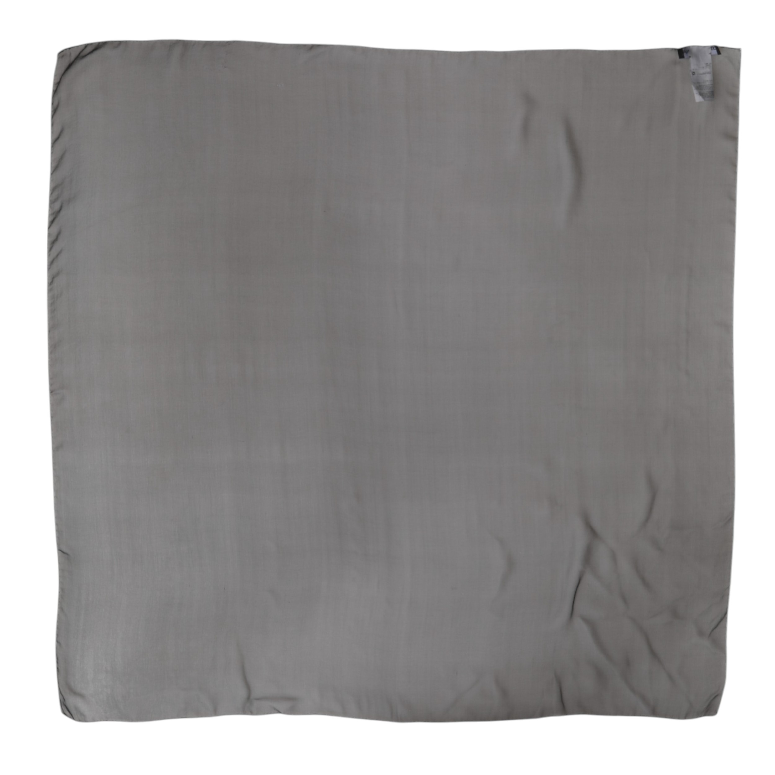 Dolce & Gabbana Gray Black Silk Square Women Foulard Scarf - Image 5