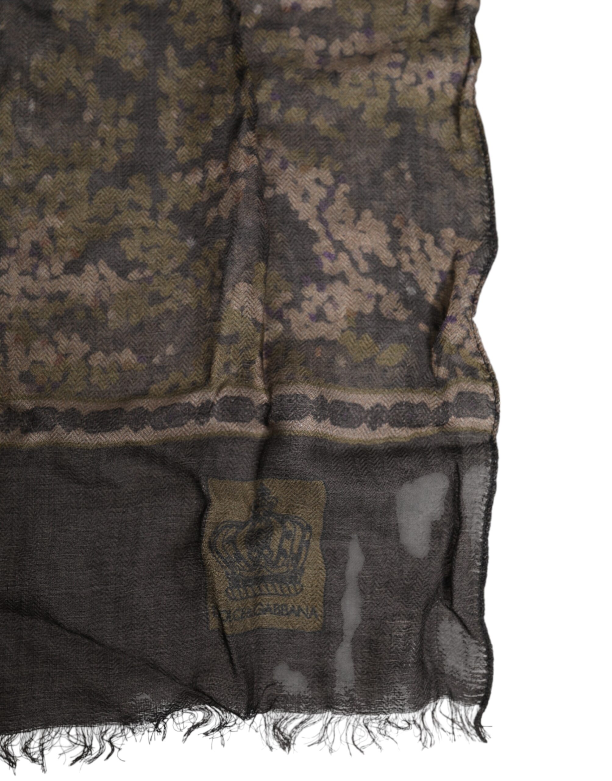 Dolce & Gabbana Camouflage Neck Warmer Wrap Foulard Scarf - Image 3