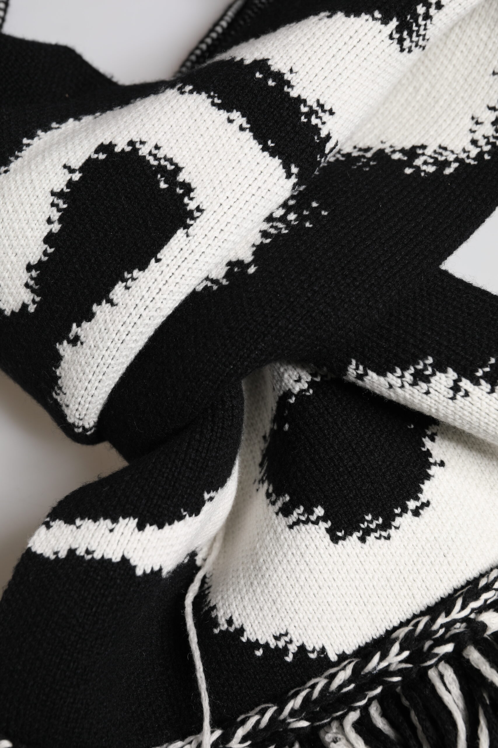Dolce & Gabbana Black Logo Neck Warmer Wrap Men Shawl Scarf - Image 5