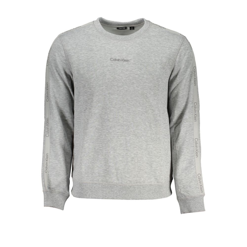 Calvin Klein Grigio Polyester Men Sweatshirt