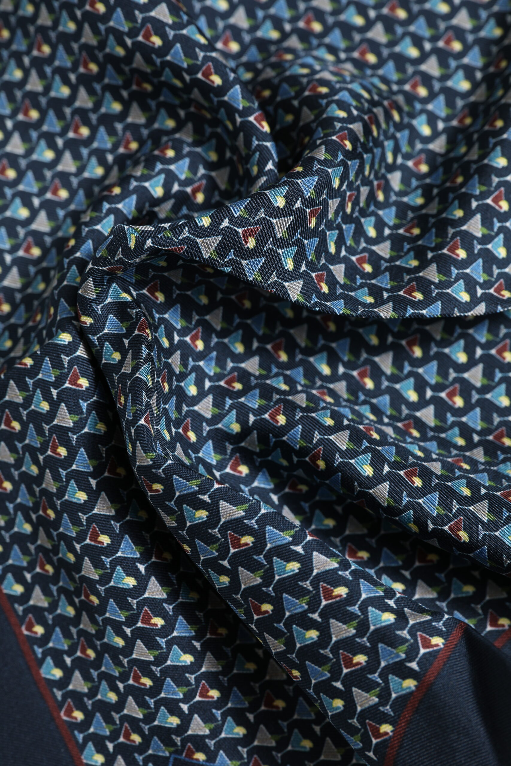 Dolce & Gabbana Blue Cocktail Silk Square Foulard Scarf - Image 5