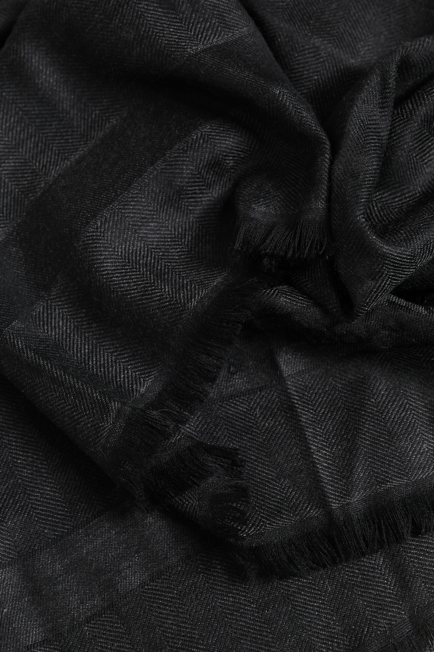 Dolce & Gabbana Dark Gray Cashmere Fringes Neck Warmer Scarf - Image 5