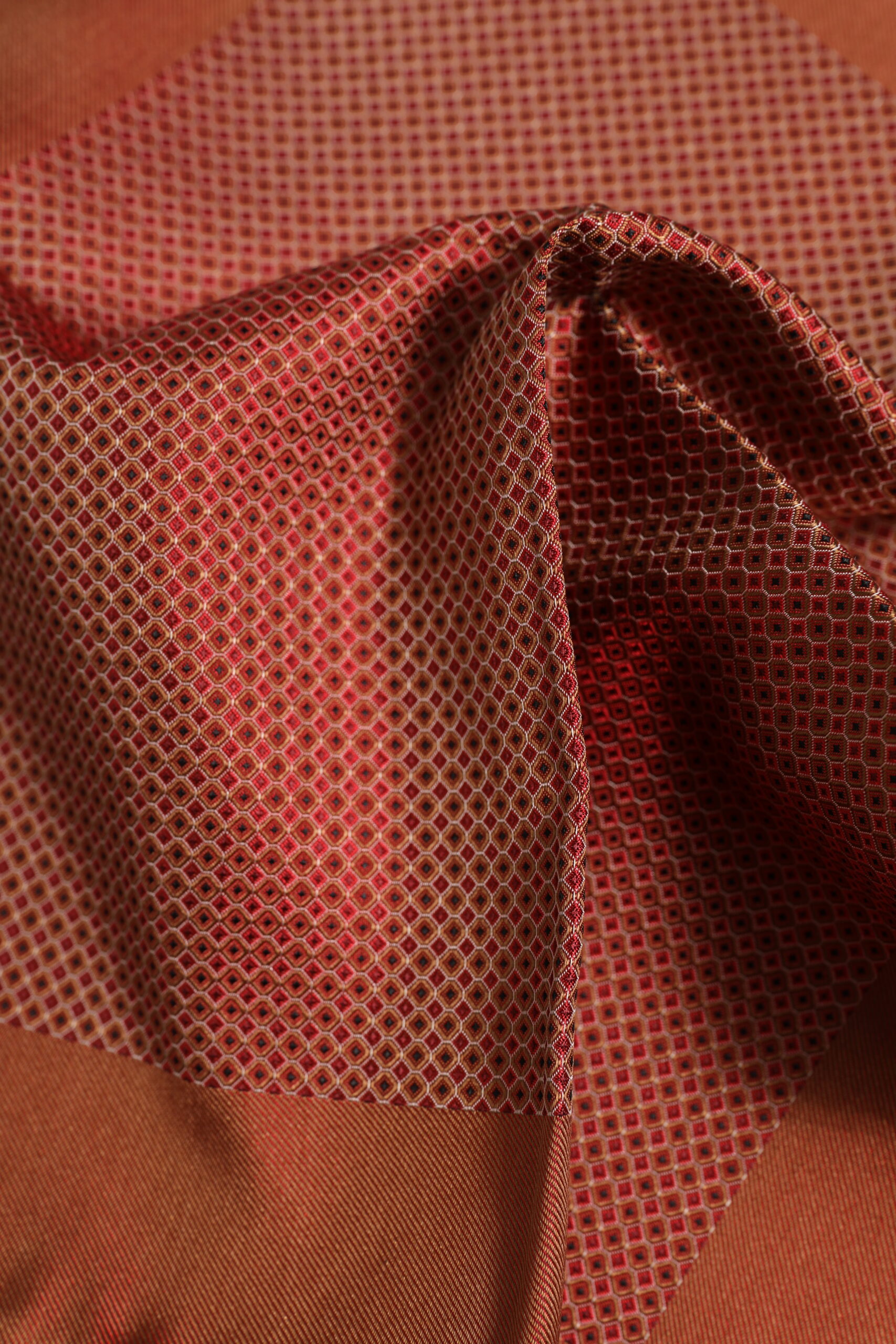 Dolce & Gabbana Orange Silk Square Men Foulard Scarf - Image 4