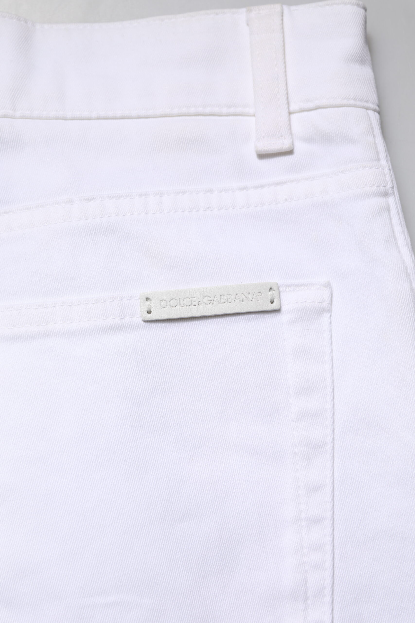 Dolce & Gabbana White Cotton Skinny Men Denim Jeans - Image 6