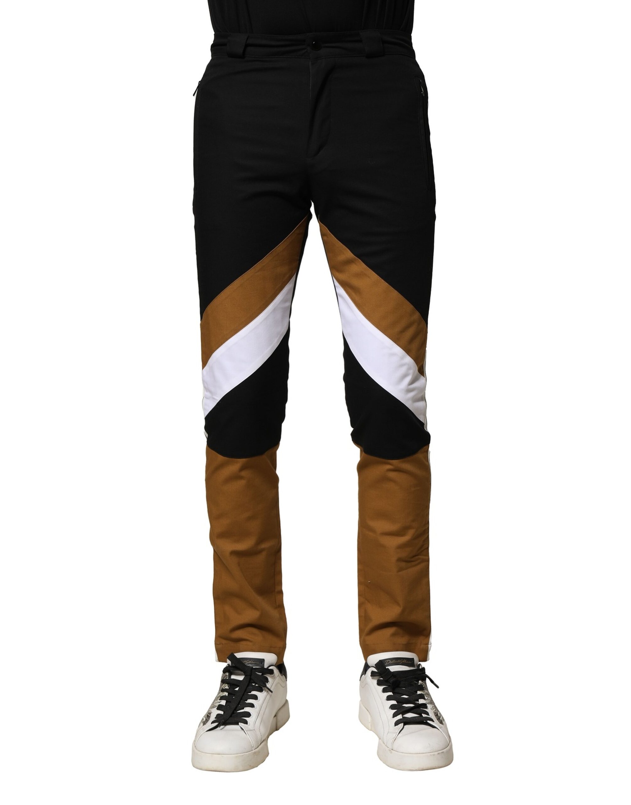 Dolce & Gabbana Multicolor Cotton Slim Fit Men Pants - Image 2