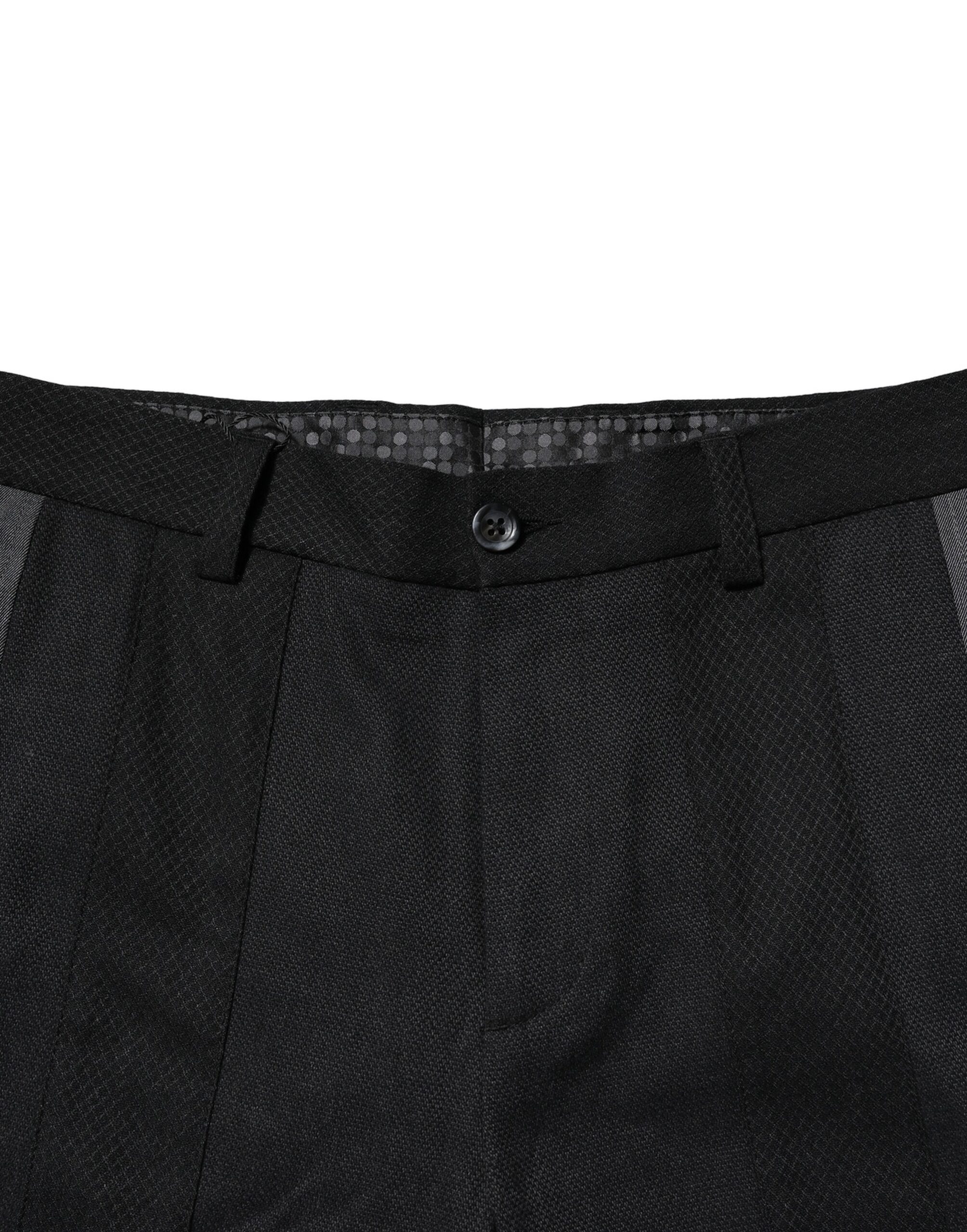 Dolce & Gabbana Black Gray Cotton Tapered Men Pants - Image 5