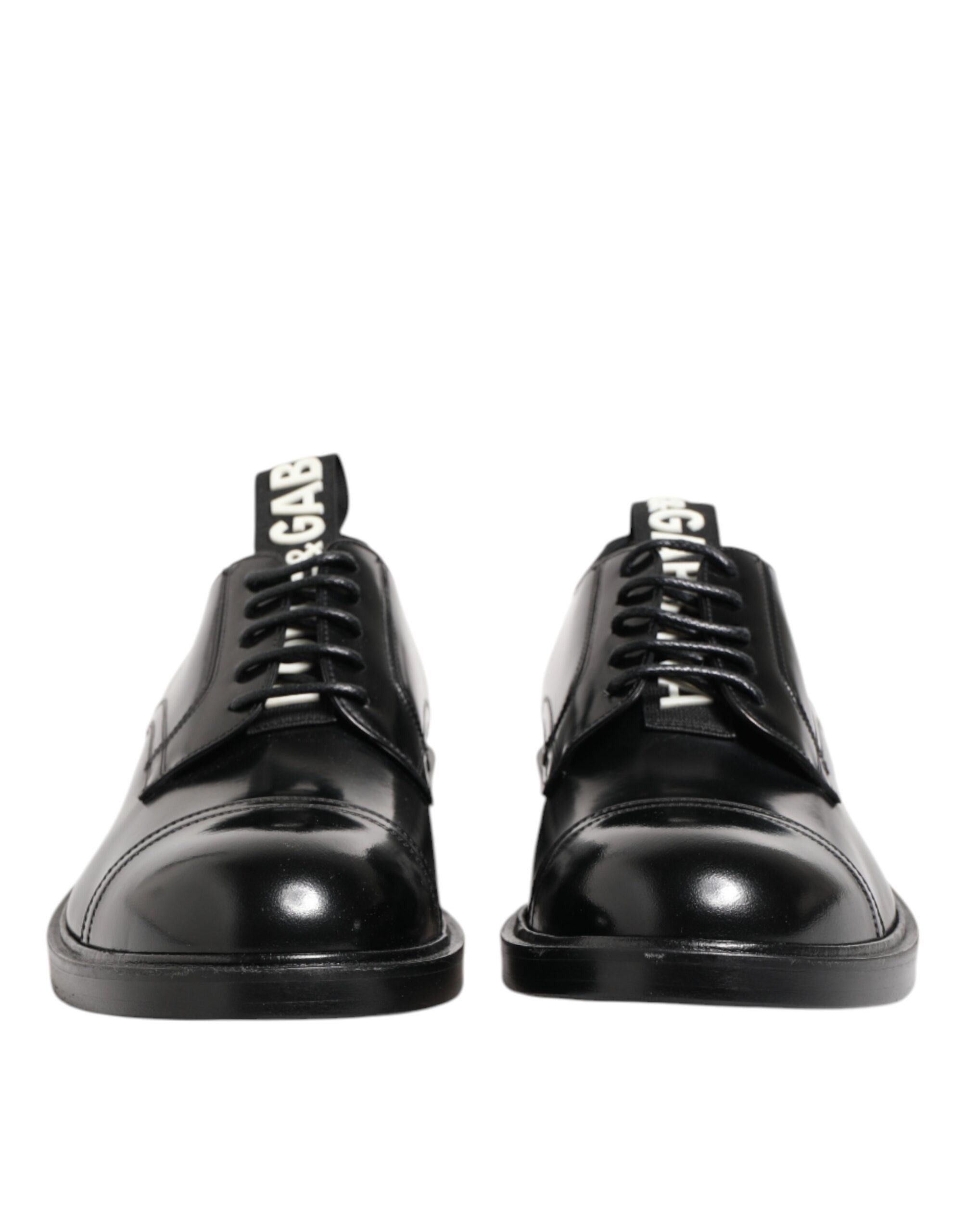 Dolce & Gabbana Black Leather Dress Lace Up Men Formal Shoes - Image 2