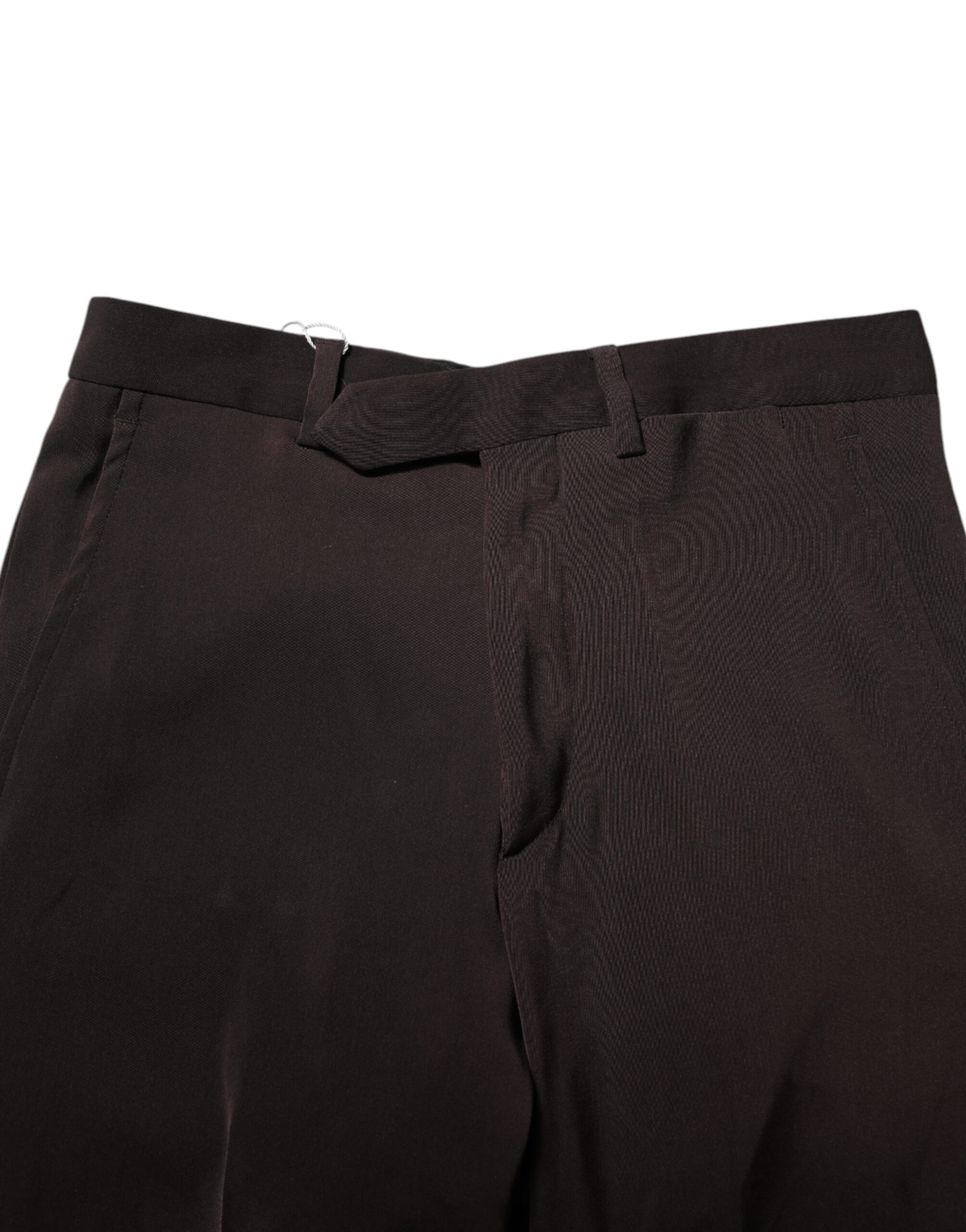 BENCIVENGA Dark Brown Mid Waist Dress Formal Pants - Image 5