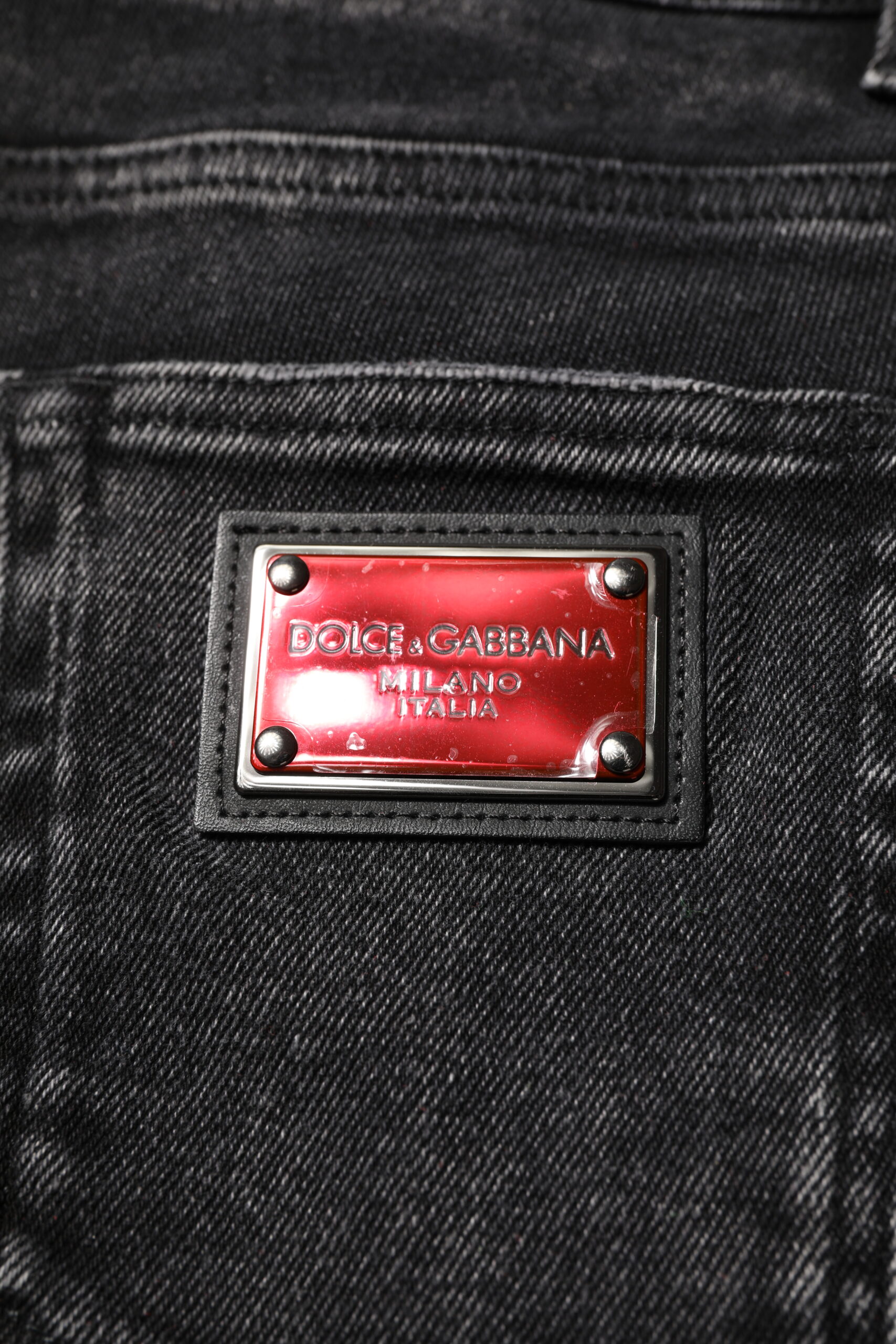 Dolce & Gabbana Black Cotton Skinny Men Denim Jeans - Image 6