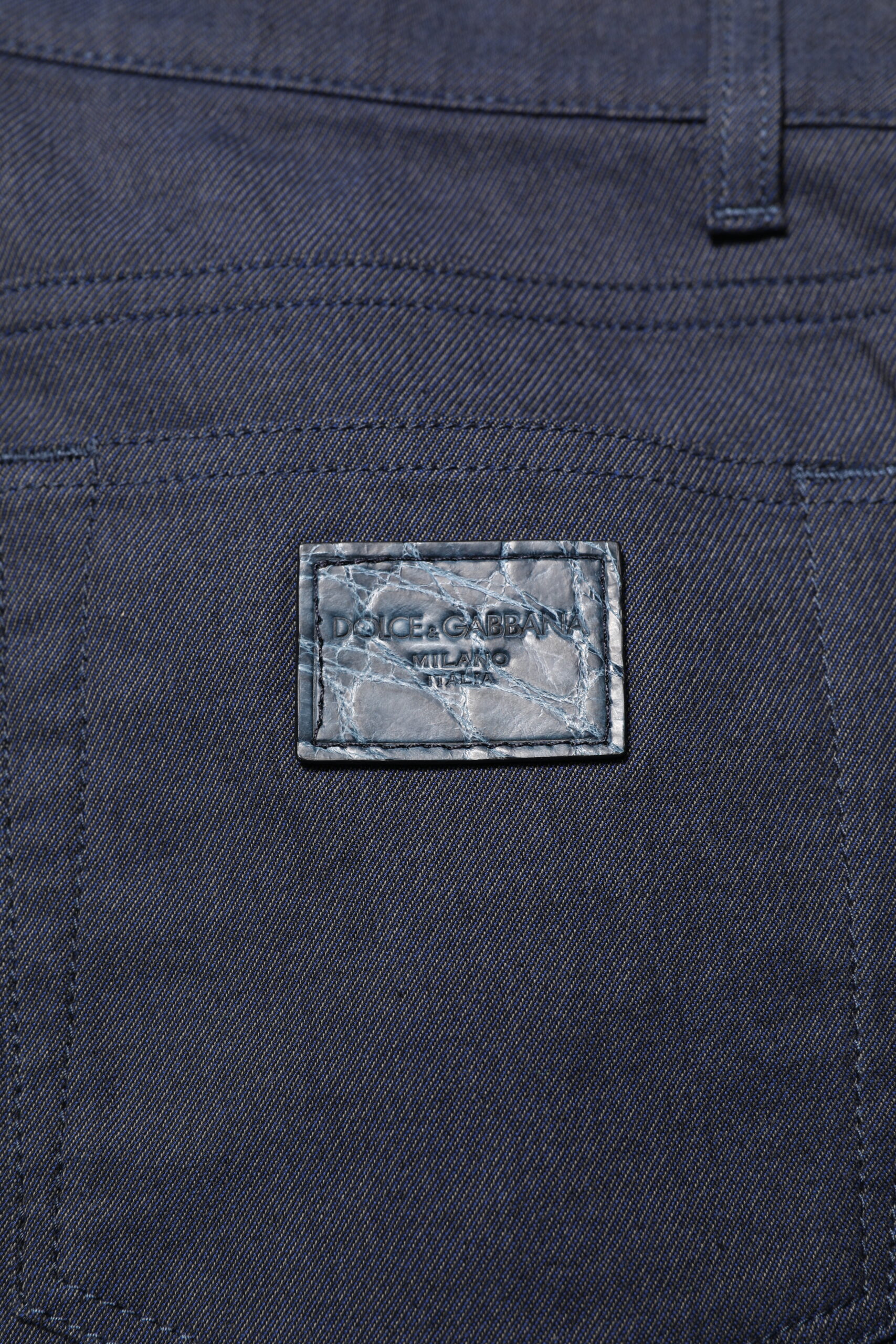 Dolce & Gabbana Dark Blue Cotton Skinny Denim Jeans - Image 6