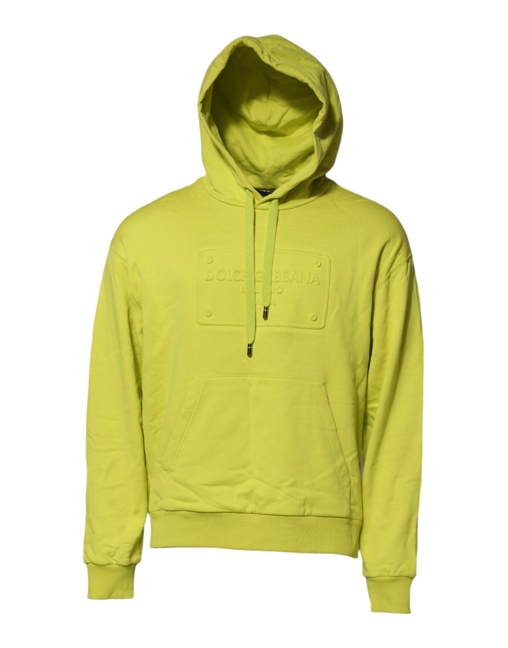 Dolce & Gabbana Green Cotton Hooded Logo Sweatshirt Sweater - Image 2