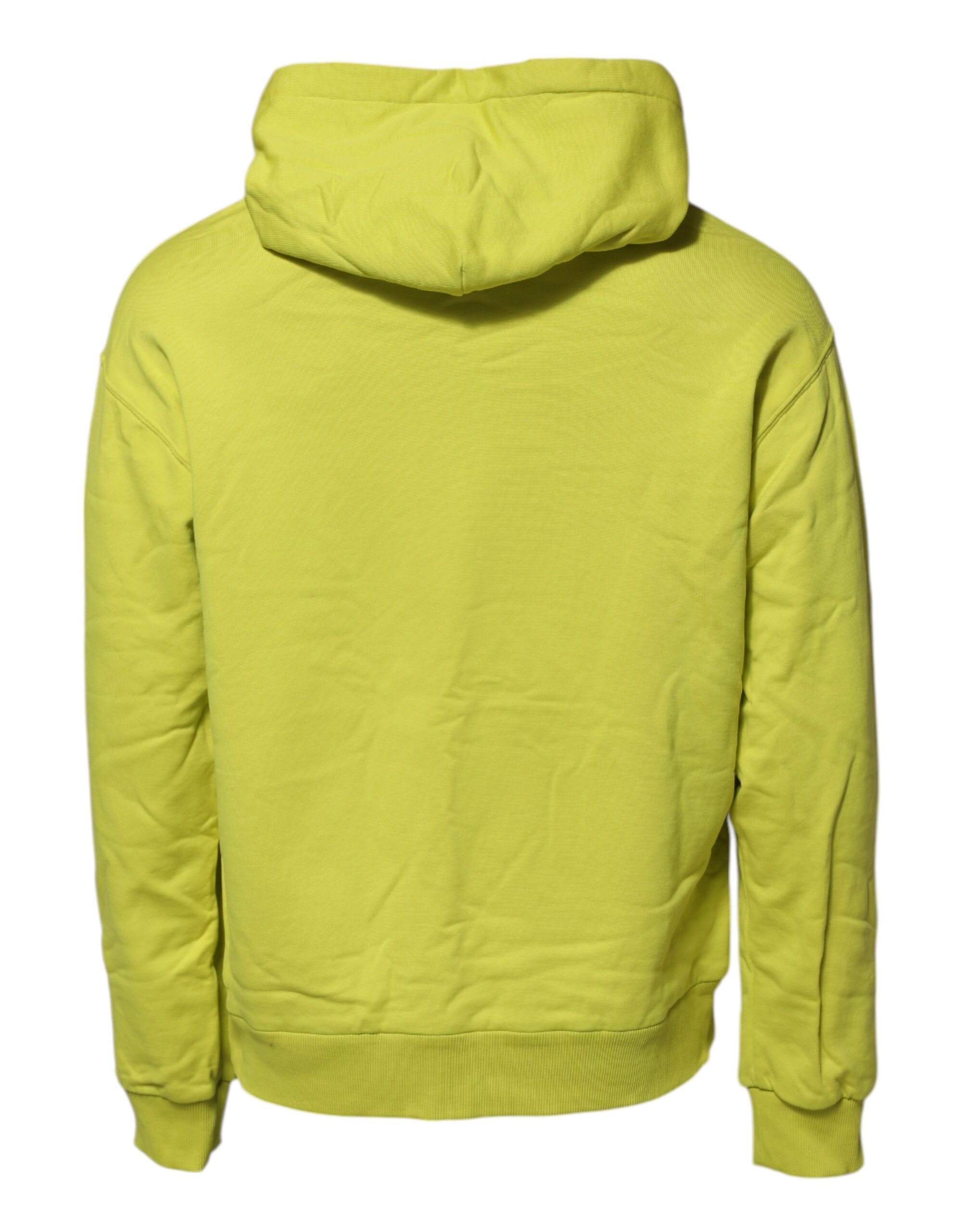 Dolce & Gabbana Green Cotton Hooded Logo Sweatshirt Sweater - Image 4