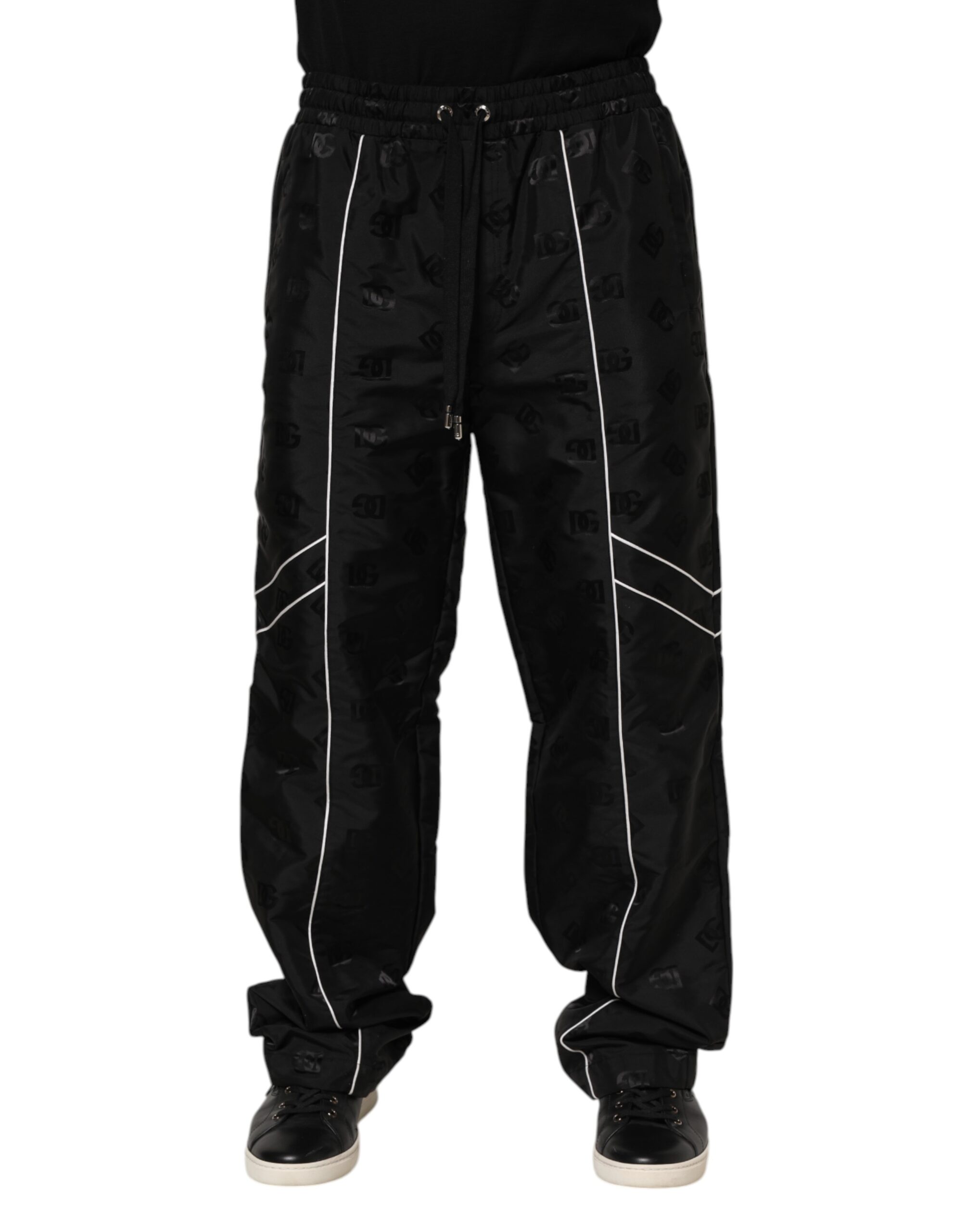 Dolce & Gabbana Black Cotton Straight Jogger Sweatpants Pants - Image 2