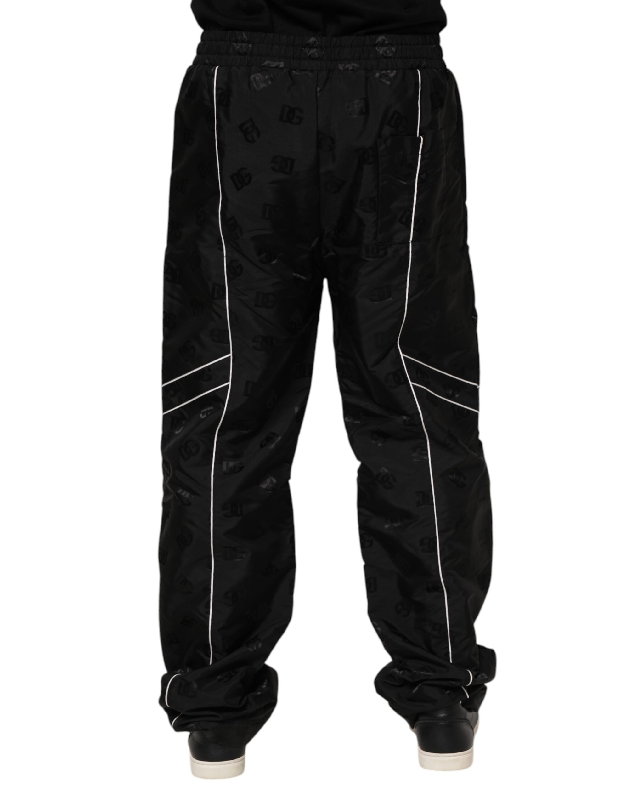 Dolce & Gabbana Black Cotton Straight Jogger Sweatpants Pants - Image 4