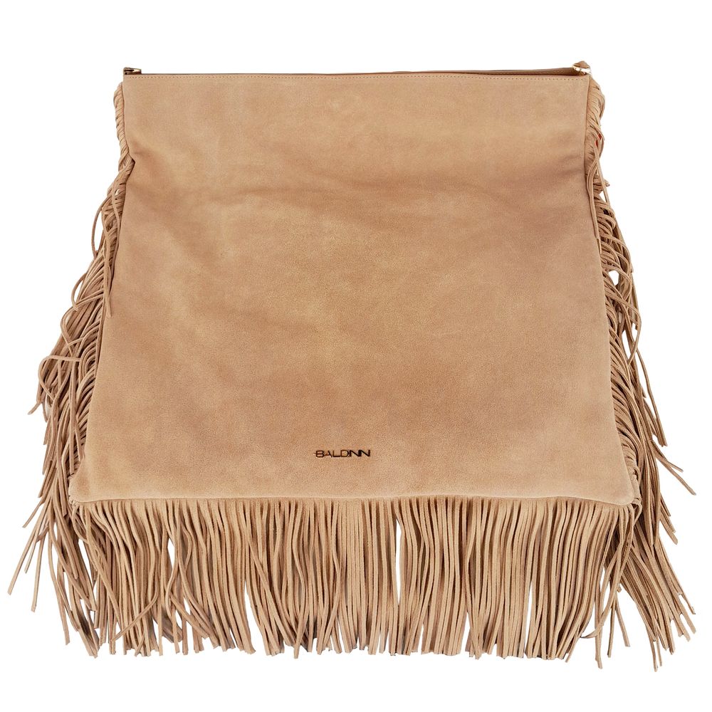 Baldinini Trend Beige Calfskin Shoulder Bag - Image 2