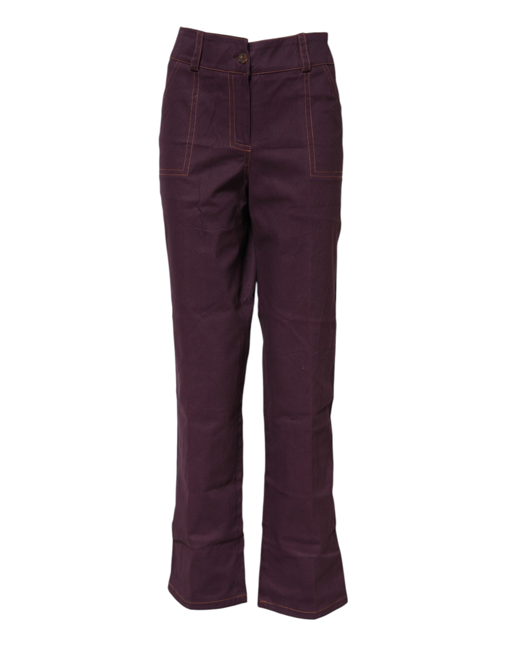 BENCIVENGA Purple High Waisted Tapered Pants - Image 2
