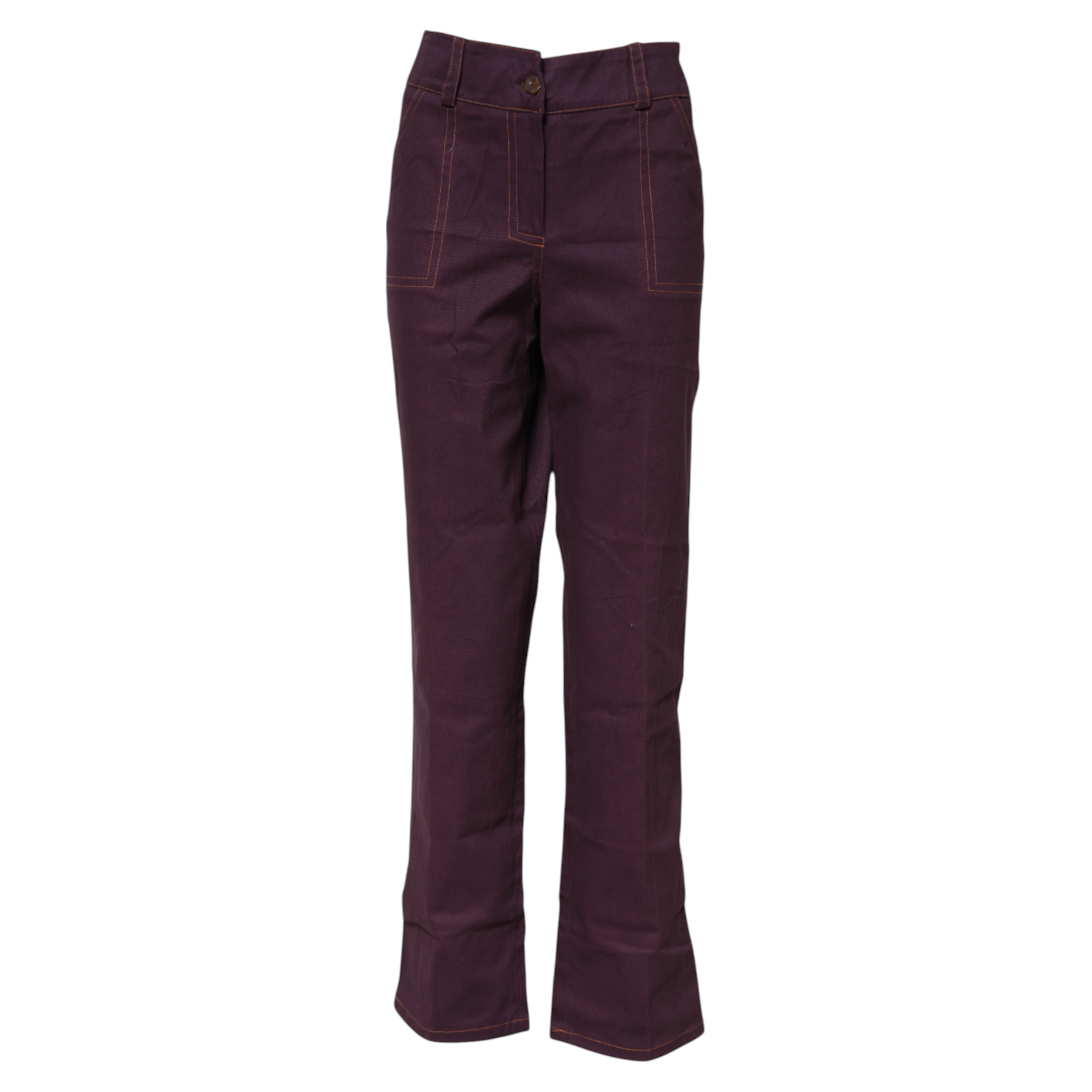 BENCIVENGA Purple High Waisted Tapered Pants - Image 5