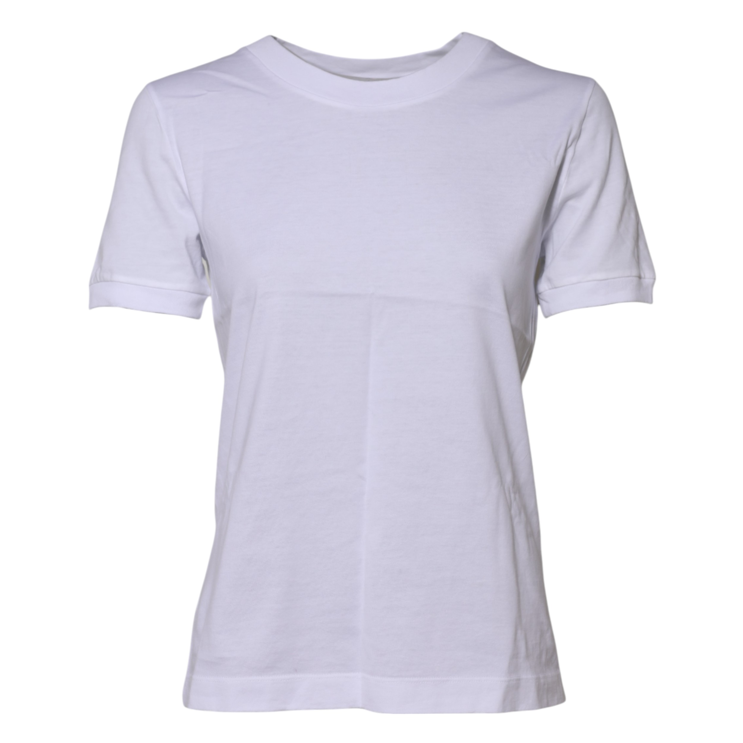 Dolce & Gabbana White Cotton Round Neck Short Sleeves T-shirt - Image 5