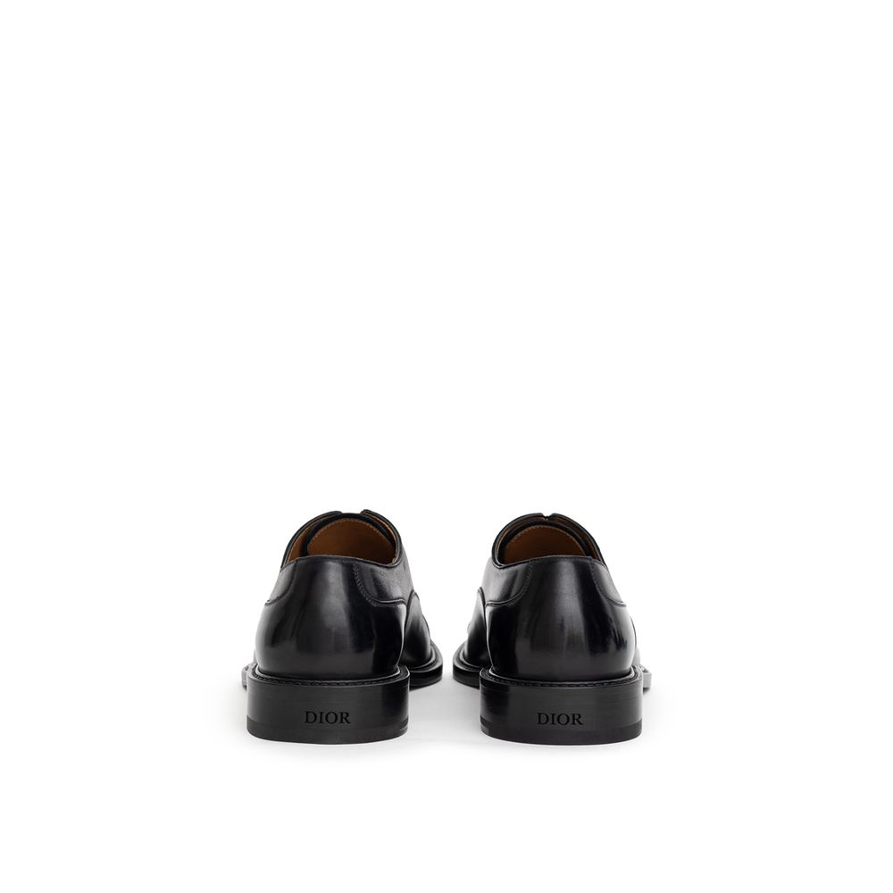 Dior Black Leather Oxfords And Derby - Image 3