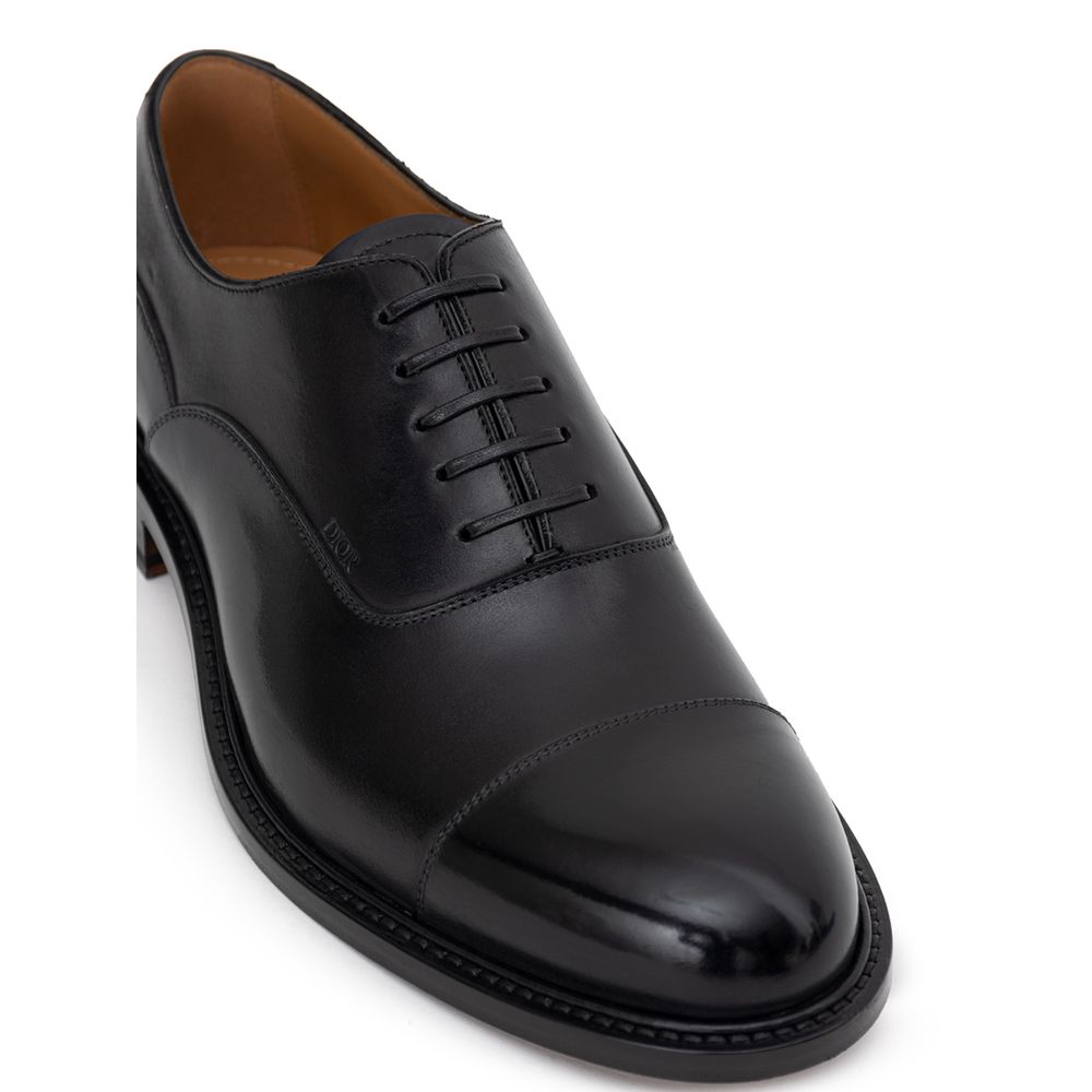 Dior Black Leather Oxfords And Derby - Image 4