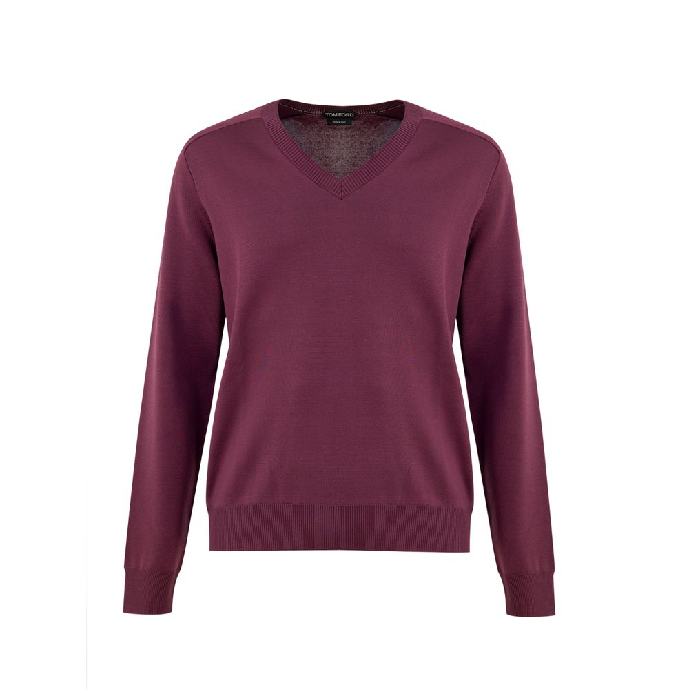 Tom Ford Purple Silk Sweater