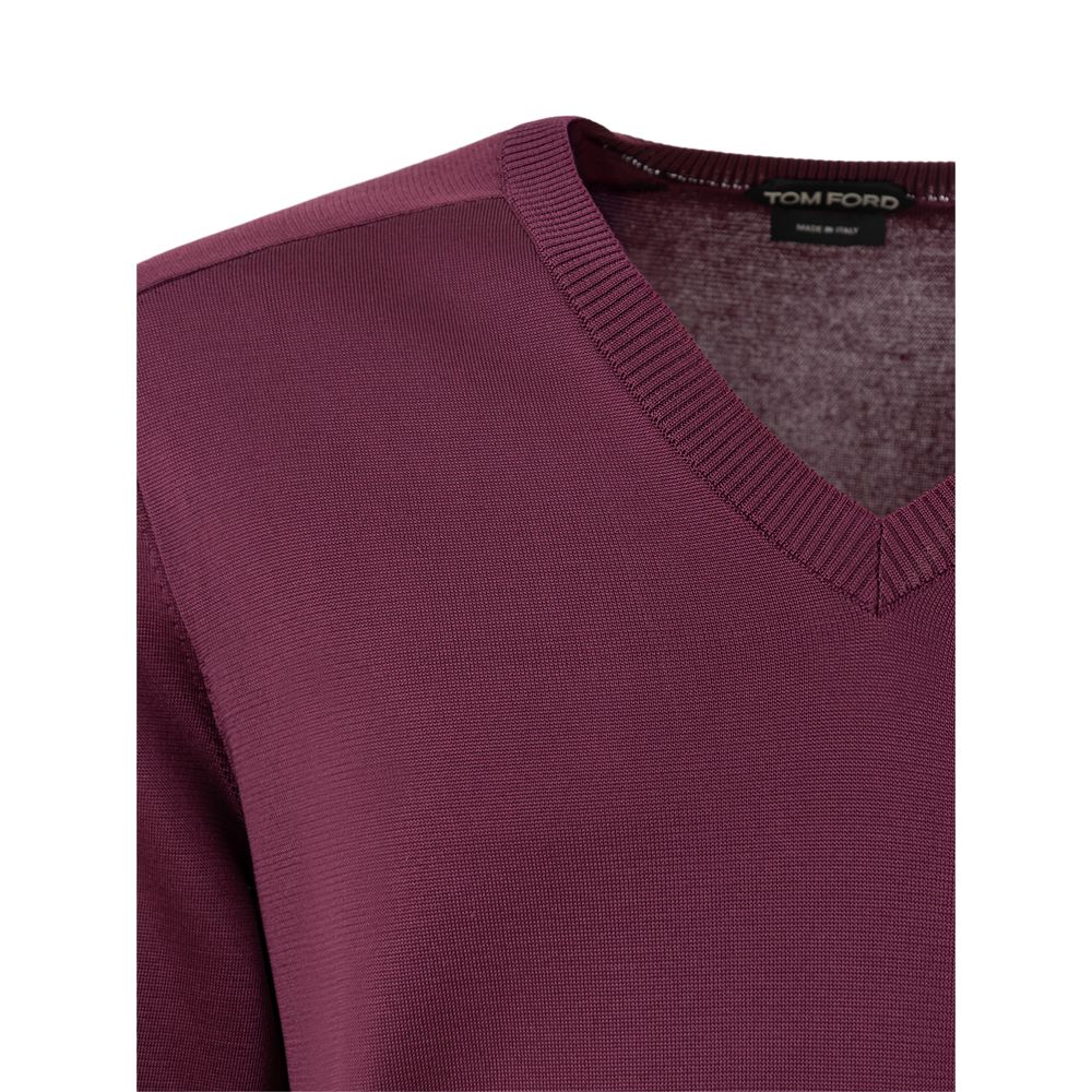 Tom Ford Purple Silk Sweater - Image 3