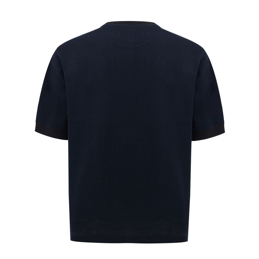 Dunhill Blue Cotton T-Shirt - Image 2