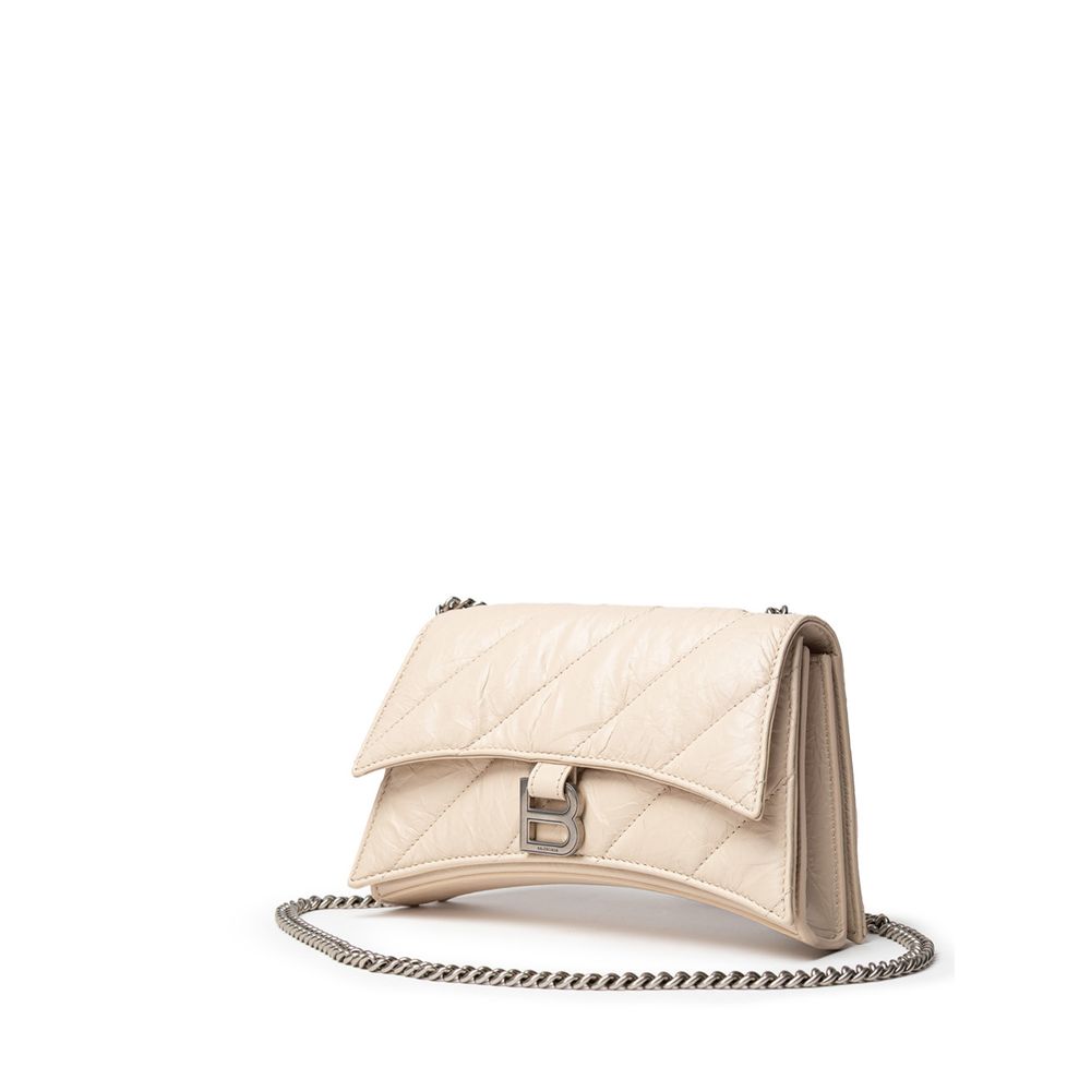 Balenciaga Beige Leather Shoulder Bag - Image 3
