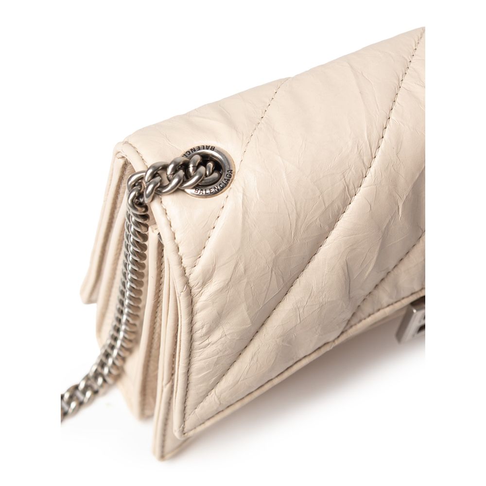 Balenciaga Beige Leather Shoulder Bag - Image 4