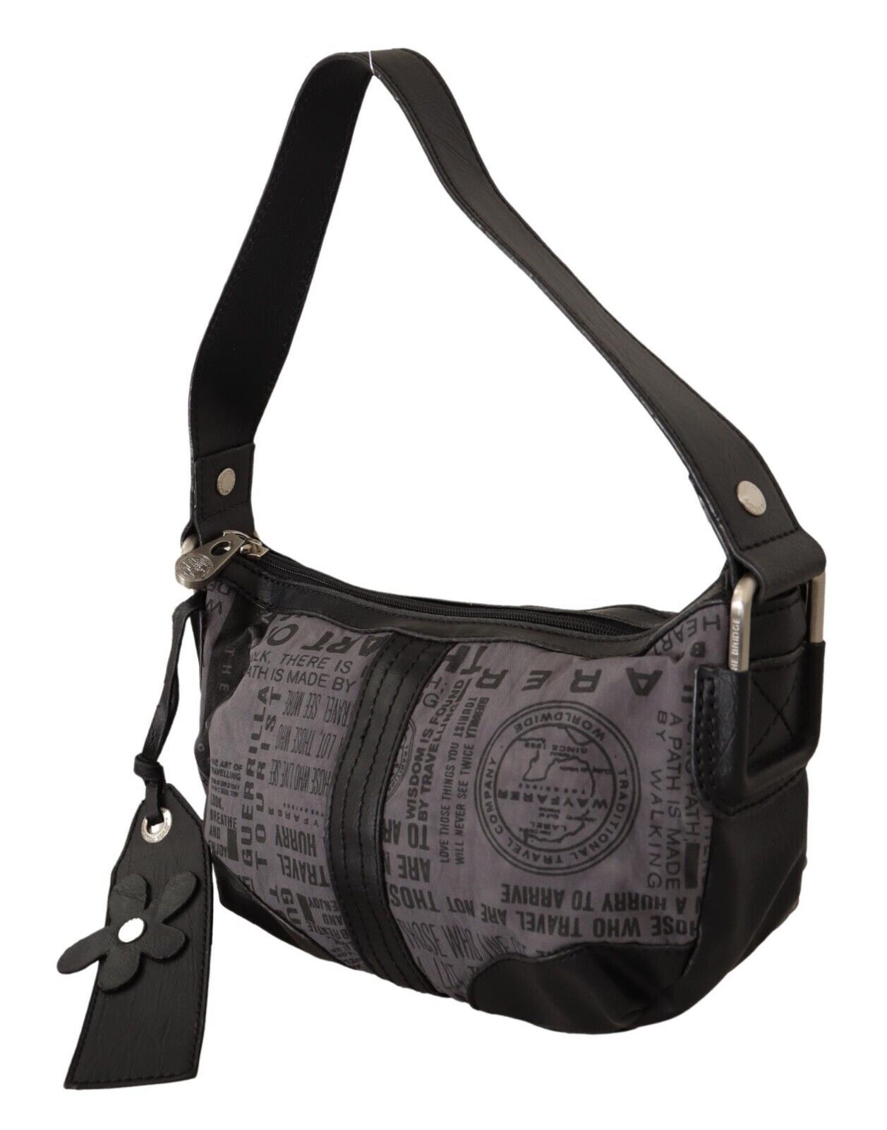 WAYFARER Gray Printed Handbag Shoulder Purse Fabric Bag - Image 2