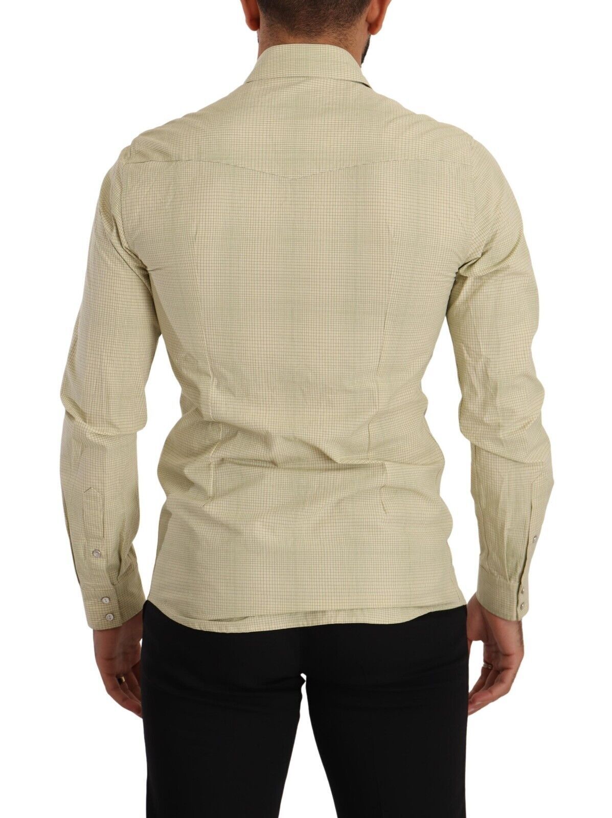 Dolce & Gabbana Yellow SICILIA Cotton Casual Slim Fit Shirt - Image 2