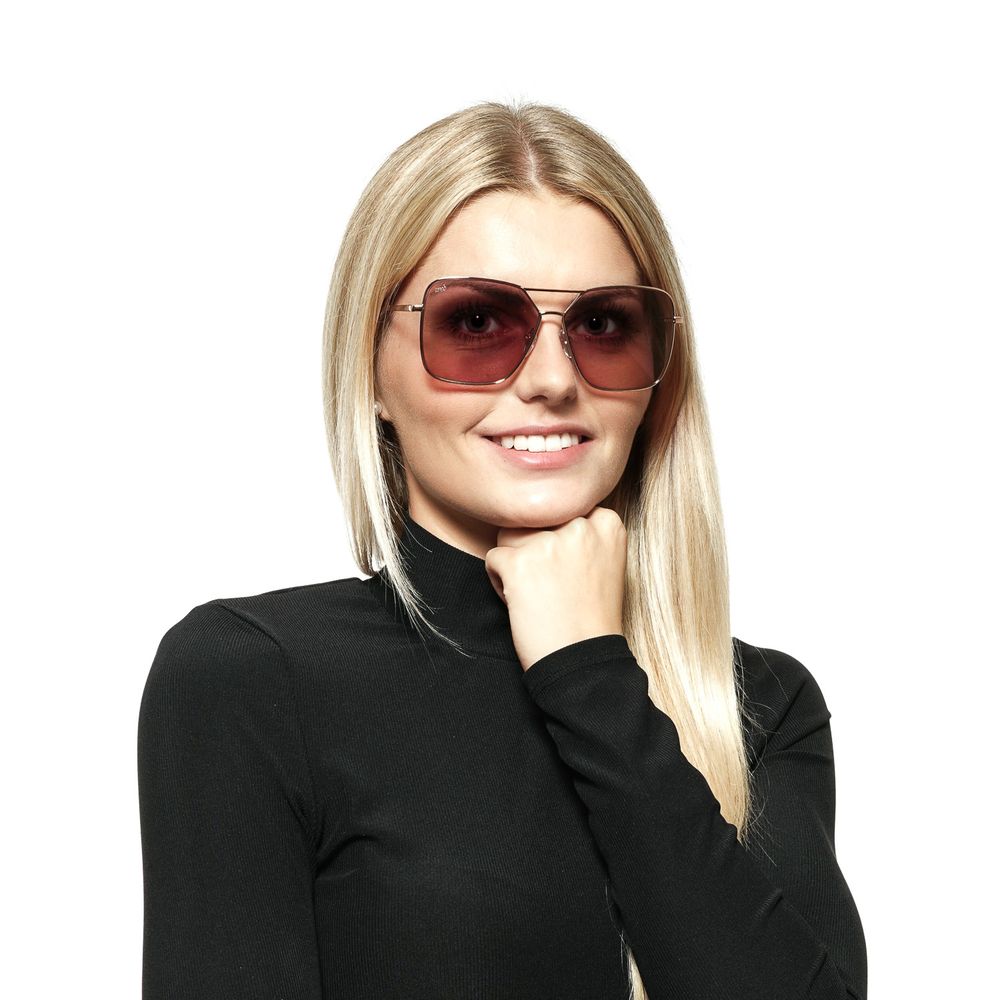 Web Rose Gold Metal Sunglasses - Image 4