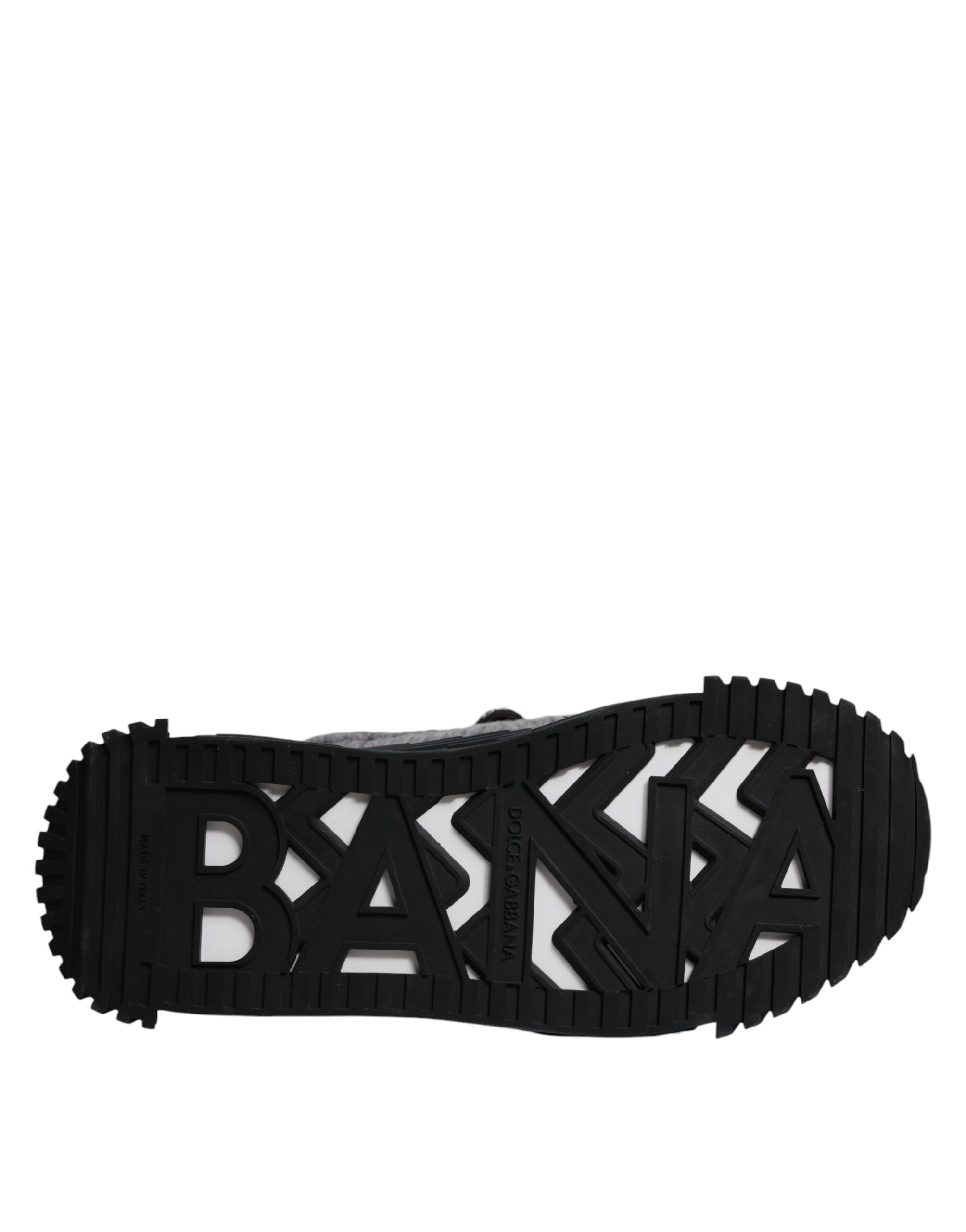 Dolce & Gabbana Gray Black NS1 High Top Boots Sneakers Shoes - Image 7