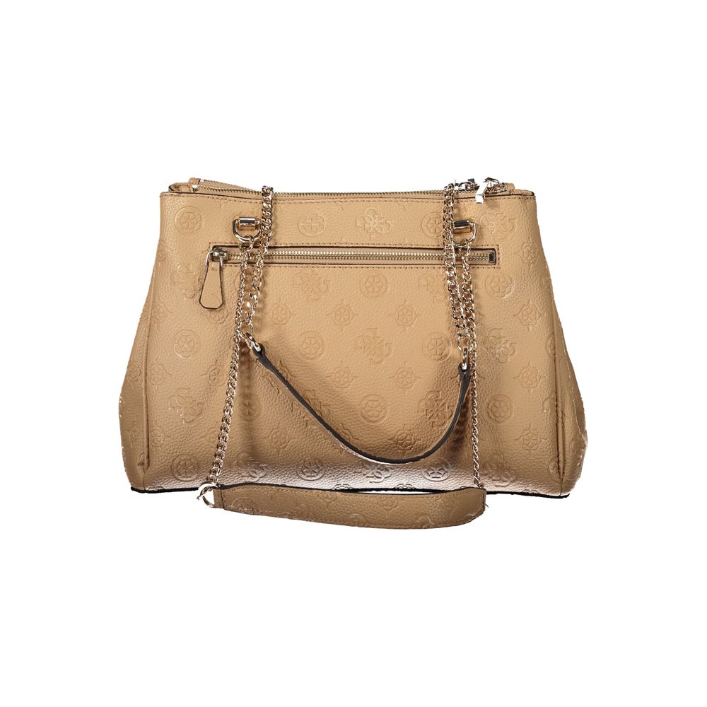 Guess Jeans Beige Polyethylene Handbag - Image 3