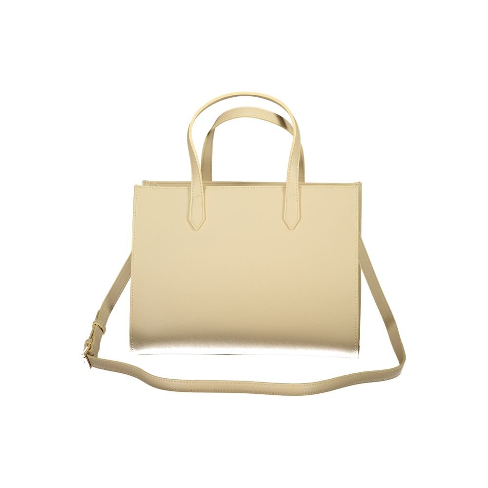 Mario Valentino Beige Polyurethane Women Handbag - Image 2