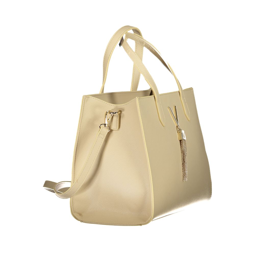 Mario Valentino Beige Polyurethane Women Handbag - Image 3