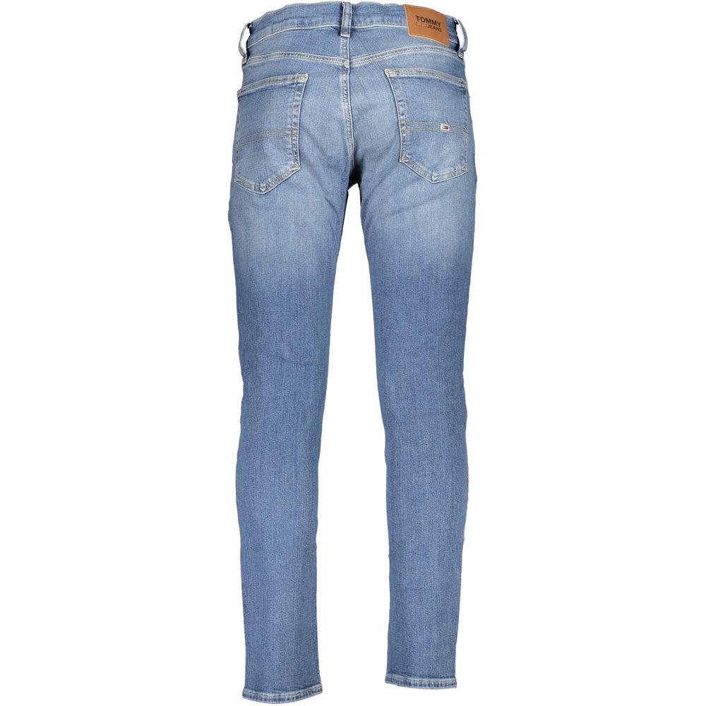 Tommy Hilfiger Blue Cotton Men Jeans - Image 2