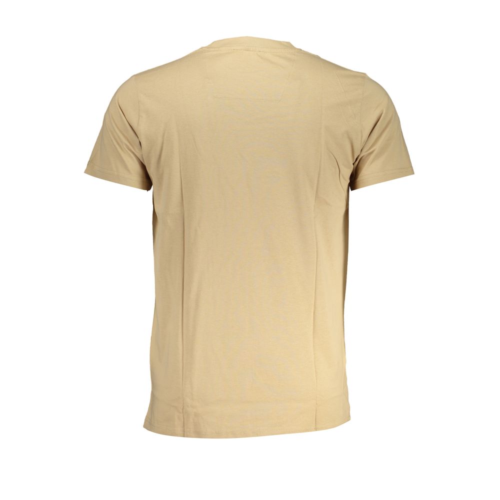 Cavalli Class Beige Cotton T-Shirt - Image 2