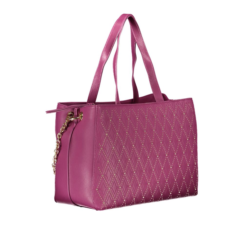 Mario Valentino Purple Polyethylene Handbag - Image 3